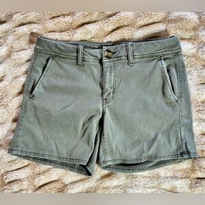 American Eagle Outfitters Olive Chino Bermuda Shorts